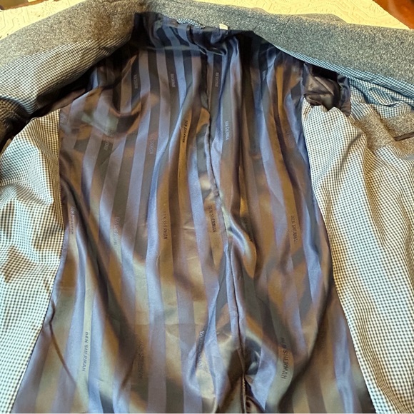 Ben Sherman Blue Tweed Blazer Sz L EUC - Picture 6 of 10